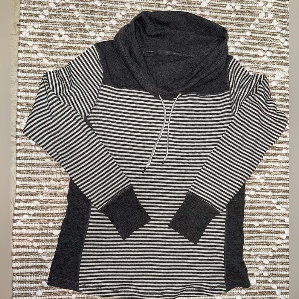 Eddie Bauer Striped Cowl Neck